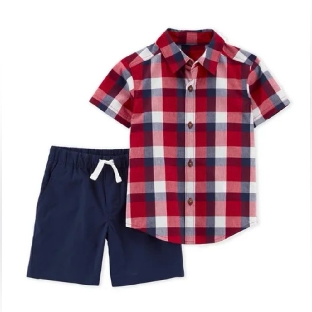 Carter's Child of Mine Toddler Boy Patriotic Outfit Set, 2-Piece, Size 4T
